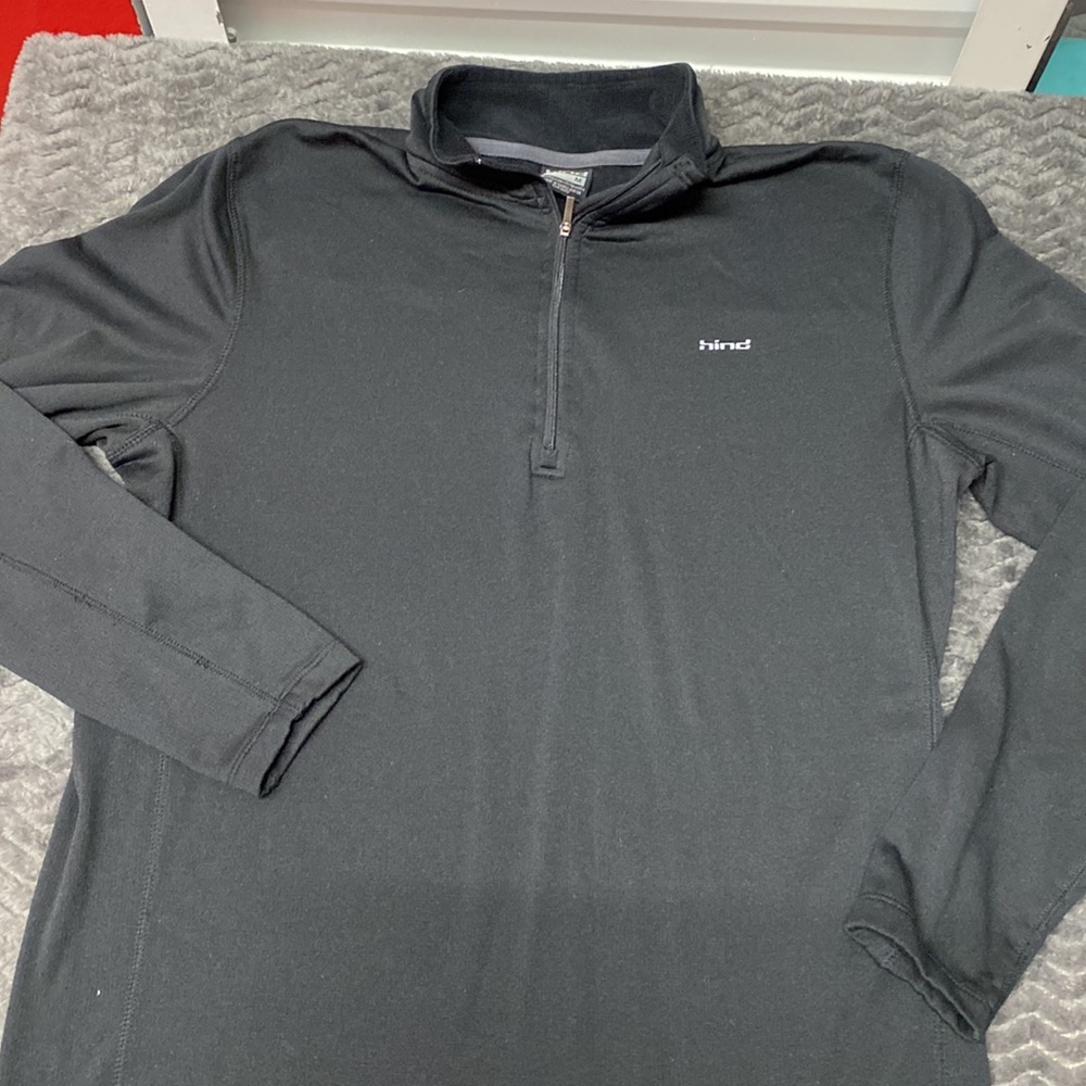 Hind Performance running top long sleeve 3/4-quarter zip Size medium - Picture 2 of 13